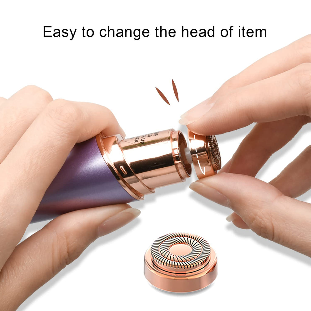 tuokiy Generation 2 Replacement Heads for Flawless, Rose Gold Plated, 8-Pack