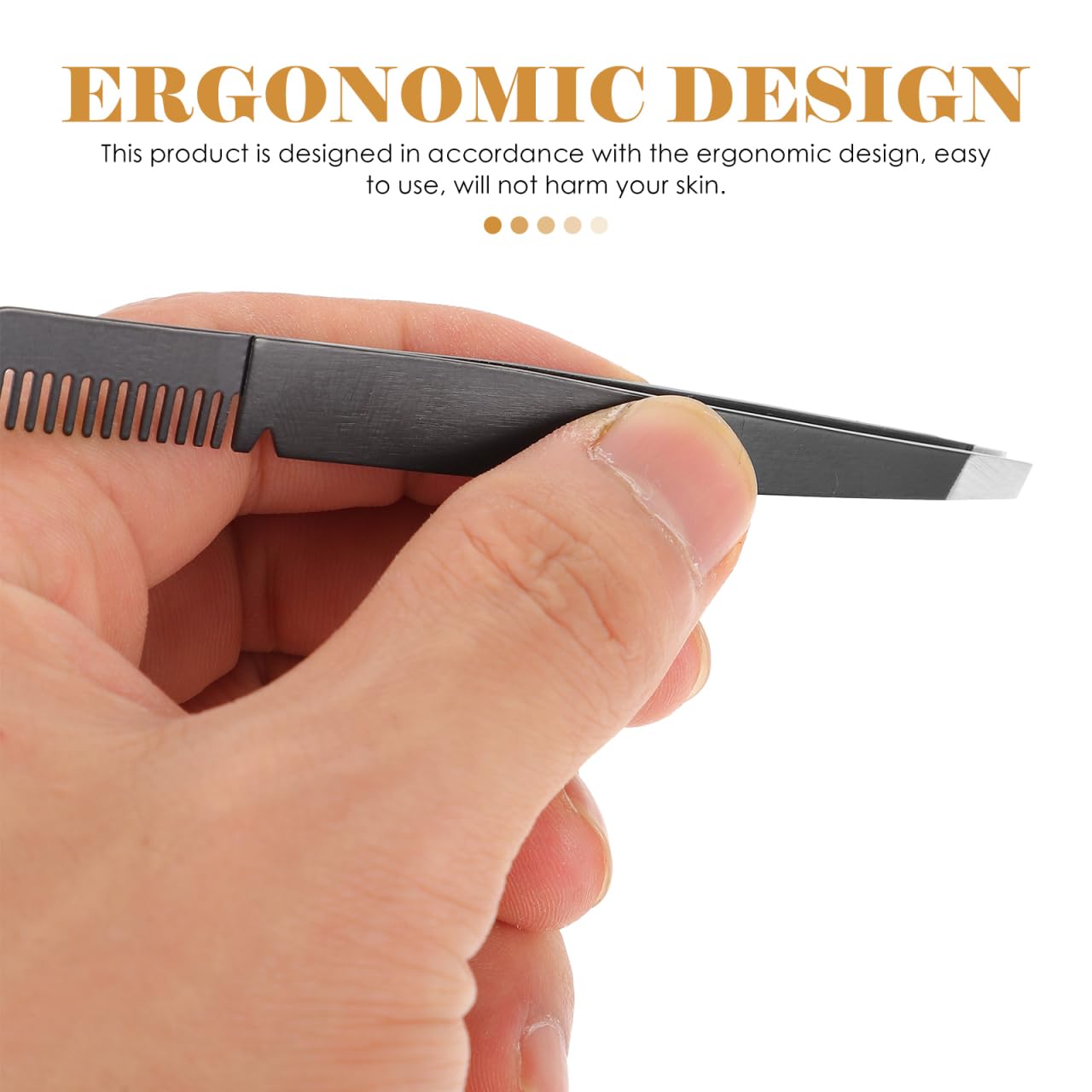 PRETYZOOM Eyebrow Tweezers Stainless Steel Slant Tip 2 in 1 Precision Brow Shaping Tool for Women Lash Applicator and Facial Hair Removal 3 PACK