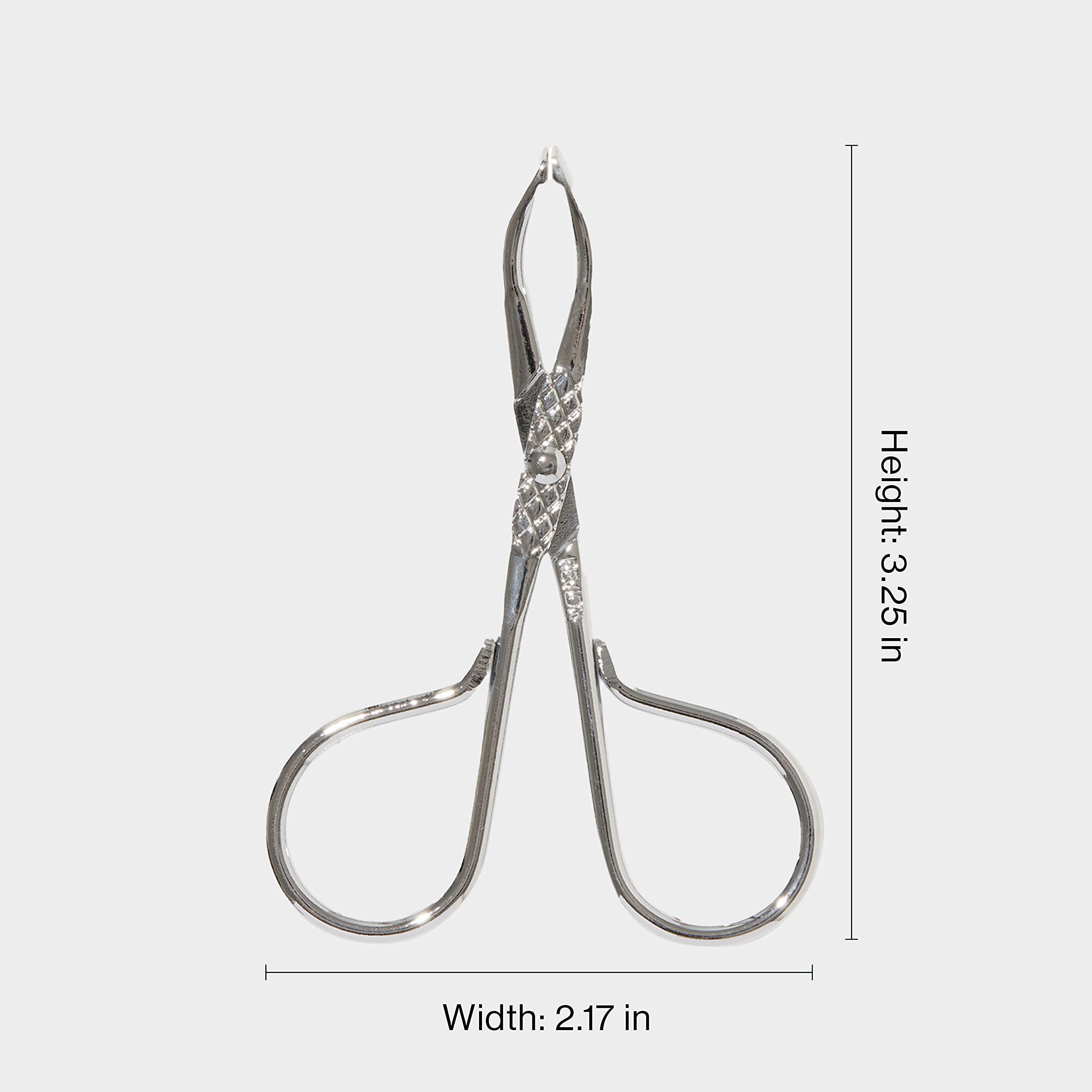 Revlon PerfecTweeze Scissor Tweezers, Slanted Tip, For Eyebrow Shaping and Hair Removal, Ergonomic Handle Design, Stainless Steel, 1 Count