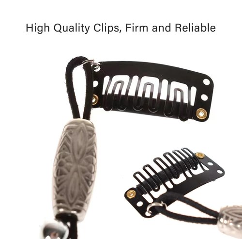 Handmade Feather Extension Tribal Feather Braided Beads Headdress 6 PCS