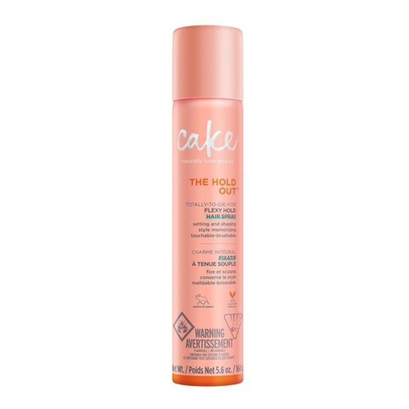 Cake Beauty Hairspray - The Hold Out for Brushable, Flexible Hold - Enriched with Vitamin E & Abyssinian Oil - 5.6 Oz.