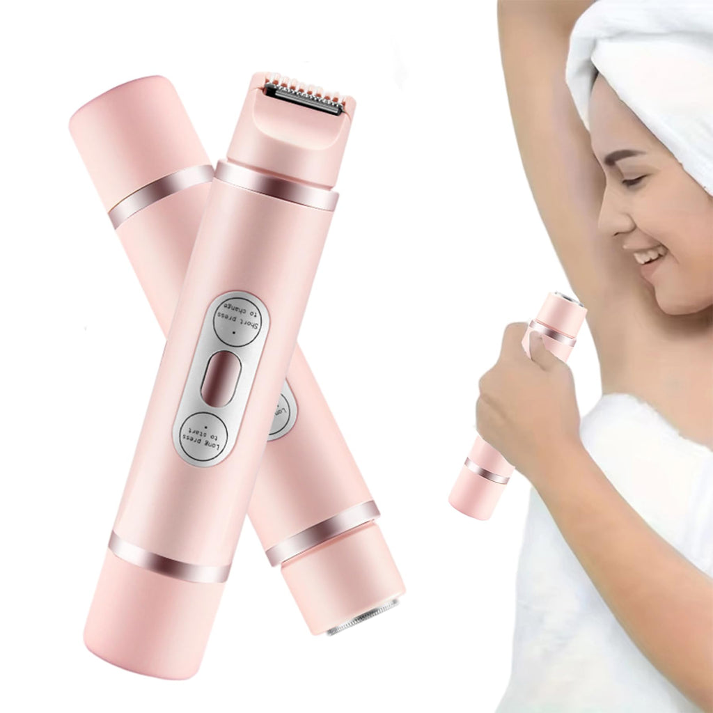 Bikini Hair Trimmer, Electric Bikini Trimmer for Women Dual Head Painless Face Shavers for Women Portable Washable Home Travel Use, Shaver