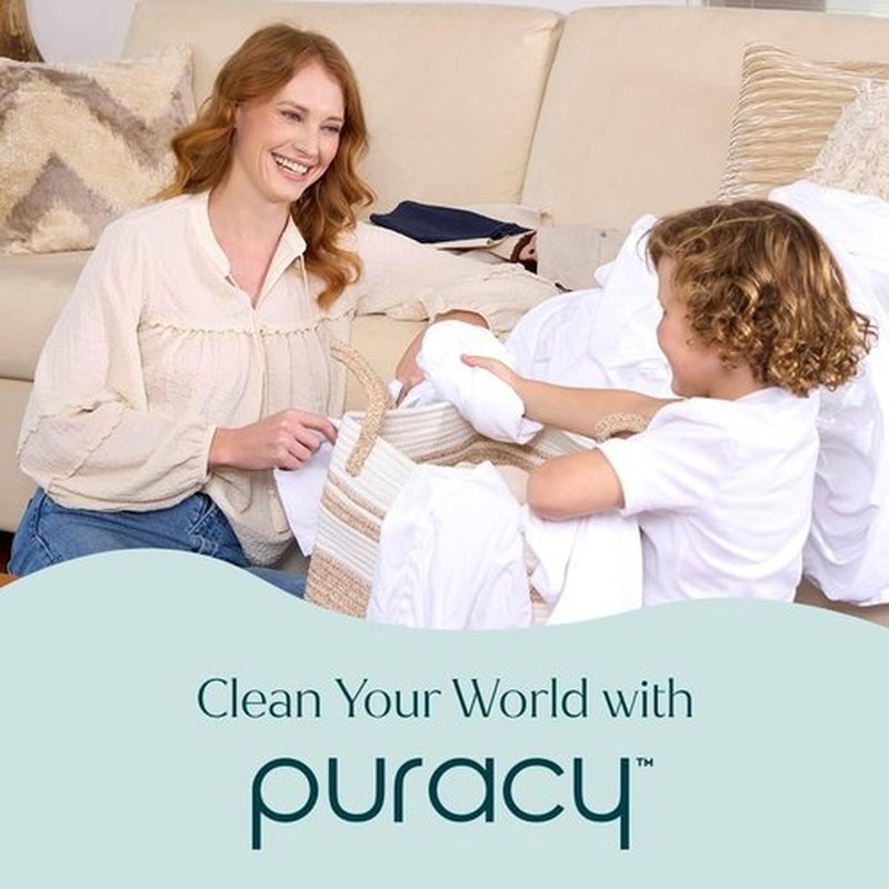 Puracy Stain Remover - Natural Laundry & Travel Cleaner for Clothes | Unscented, 48 fl oz