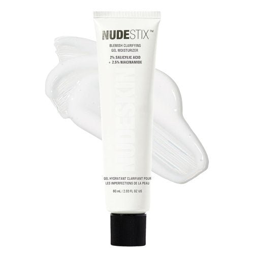 Nudestix Blemish Clarifying Gel Moisturizer - Lightweight Salicylic Acid Acne Treatment with Niacinamide & Cica | Hydrating Vegan Formula for Clear, Balanced Skin
