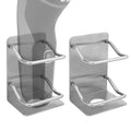 Linkidea 2 Pack Stainless Steel Electric Razor Holder for Shower, Shaver Organizer Compatible with Braun Series 5, Philips Series 2400, 5000x, 9000 (Silver)