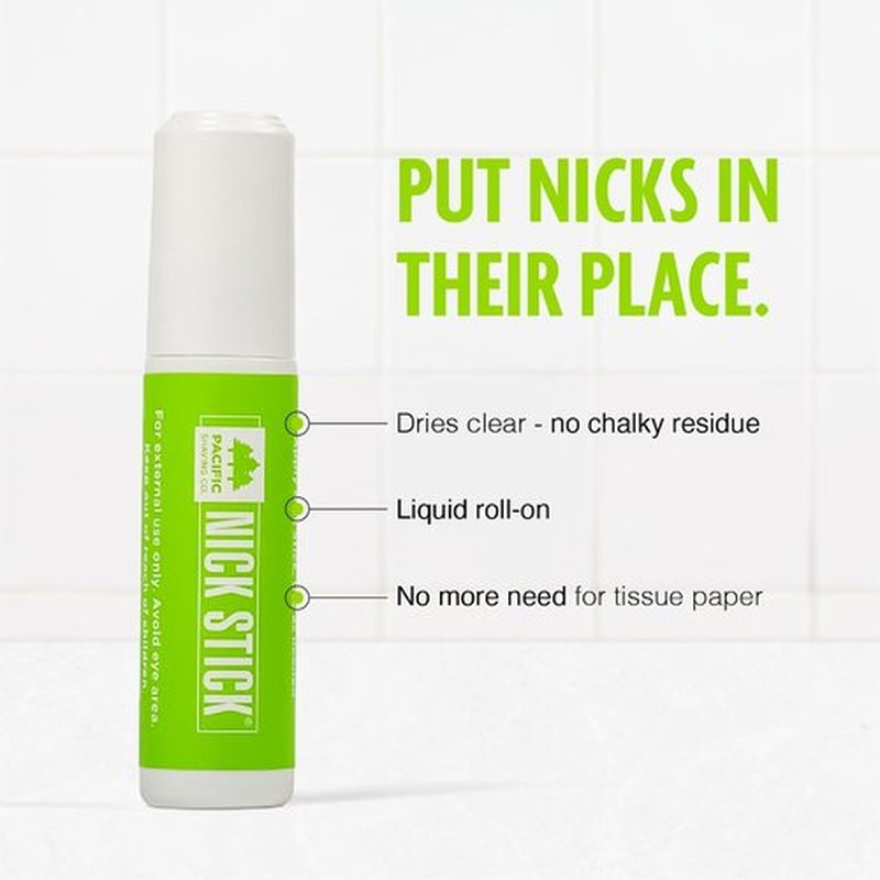 Pacific Shaving Company Nick Stick - Essential Liquid Roll-On for Nicks - Dries Clear with Vitamin E & Aloe Vera (0.25 Oz, 2 Pack)