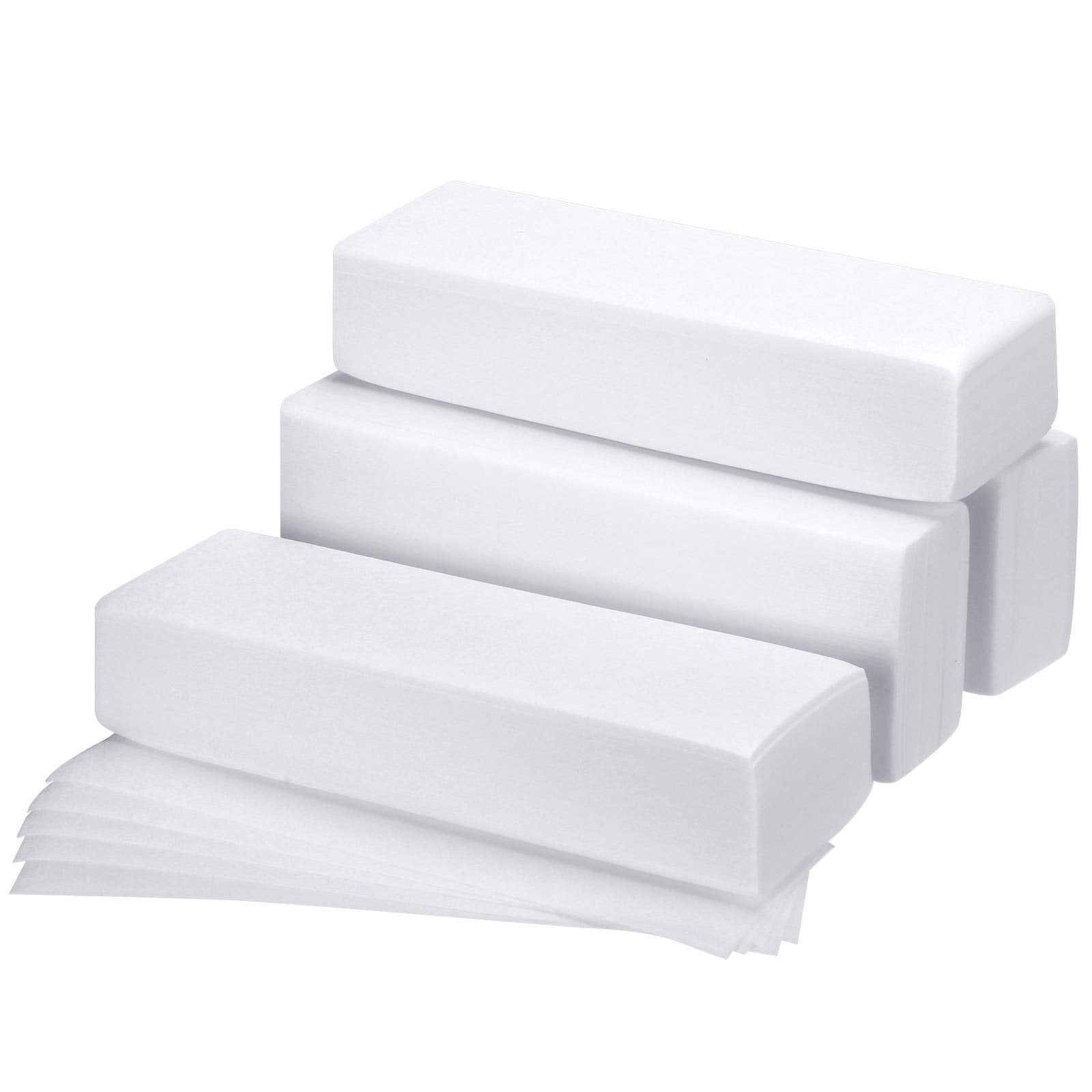 Maitys 400 Non-woven Waxing Strips 2.8x 7.9 Inches for Facial, Body, Leg, Face and Bikini Hair Removal(White)