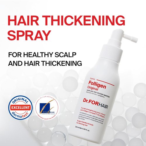 Dr.FORHAIR Folligen Tonic - Revitalizing Scalp Serum for Nourished Hair & Scalp Care | 4.06 fl oz
