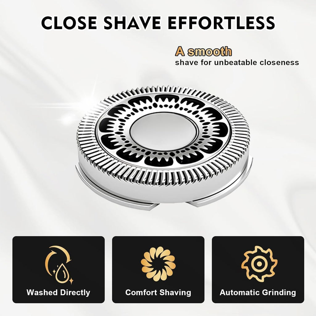 SH90 Replacement Heads Compatible with Philips Norelco Series 9000(S9xxx) 8000(S8xxx), Precision Blades for S9311 S8950 SW6700 SW9700 Razor Replacement Head,9 Pack