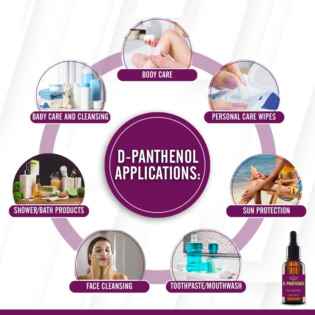 Artekas Innovation - D-PANTHENOL - Oil - Cosmetic Grade - 76.9% Concentration - for Homemade Skin, Hair and Nail Products - 0.35 Oz