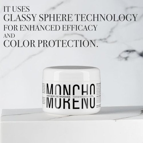 Moncho Moreno One Minute Wonder - Deep Moisturizing Hair Mask for Fine & Dry Hair | 8.45 Fl Oz