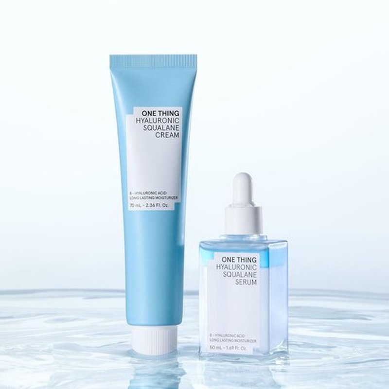 ONE THING Hyaluronic Squalane Serum (1.69 fl.oz / 50ml), Korean Skincare, Hyaluronic Acid, Moisturizing, Oil-moisture Balance, Moisture Inner Dry