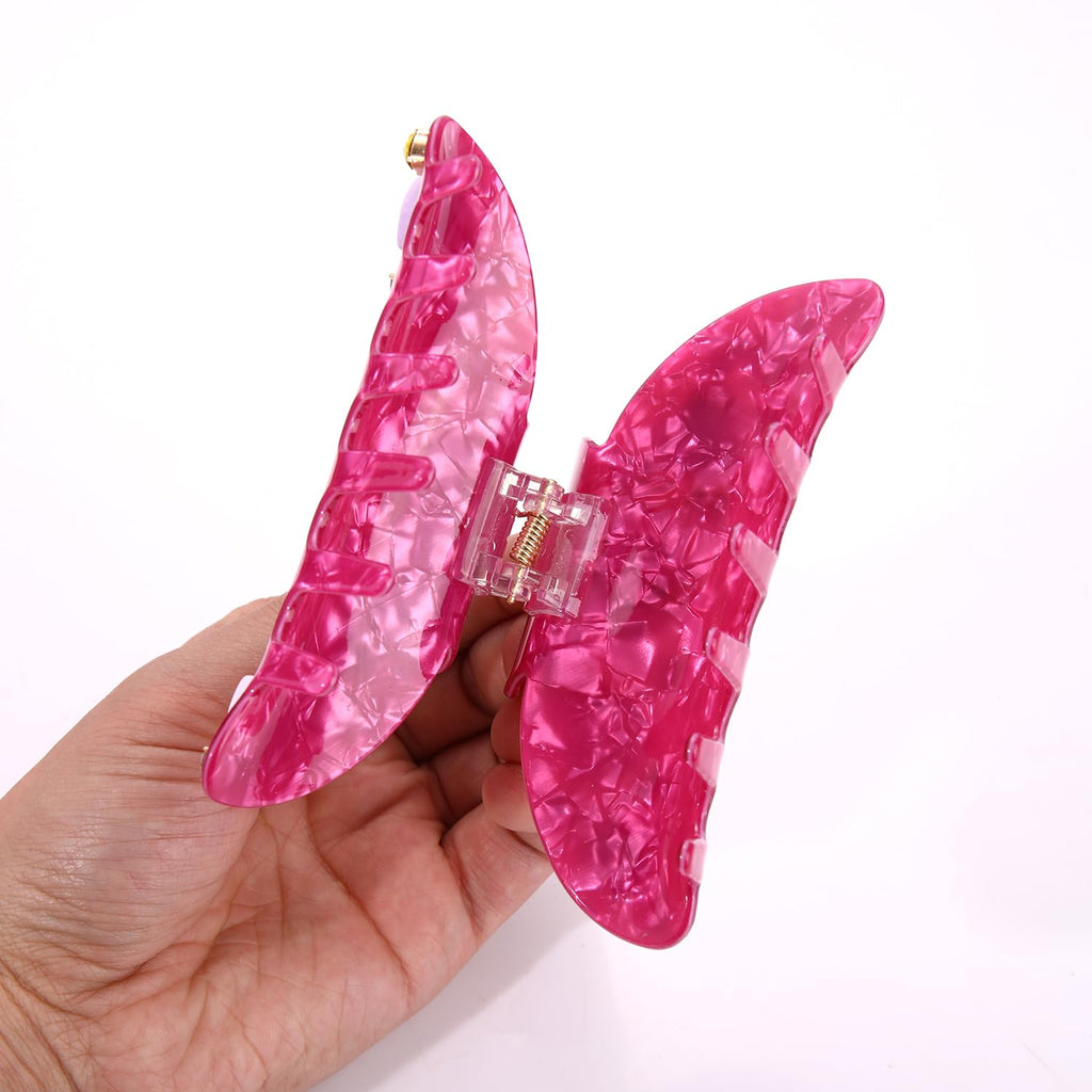 Valentines Hair Claw for Women Large Pink acetic acid Embellish Conversation candy heart hair claw Clips Valentines Hair Accessories Gifts