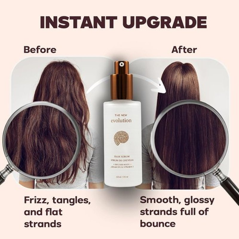 HerStyler Hair Serum - Nourishing Argan Oil & Vitamin E for Anti-Frizz & Enhanced Shine | All Hair Textures