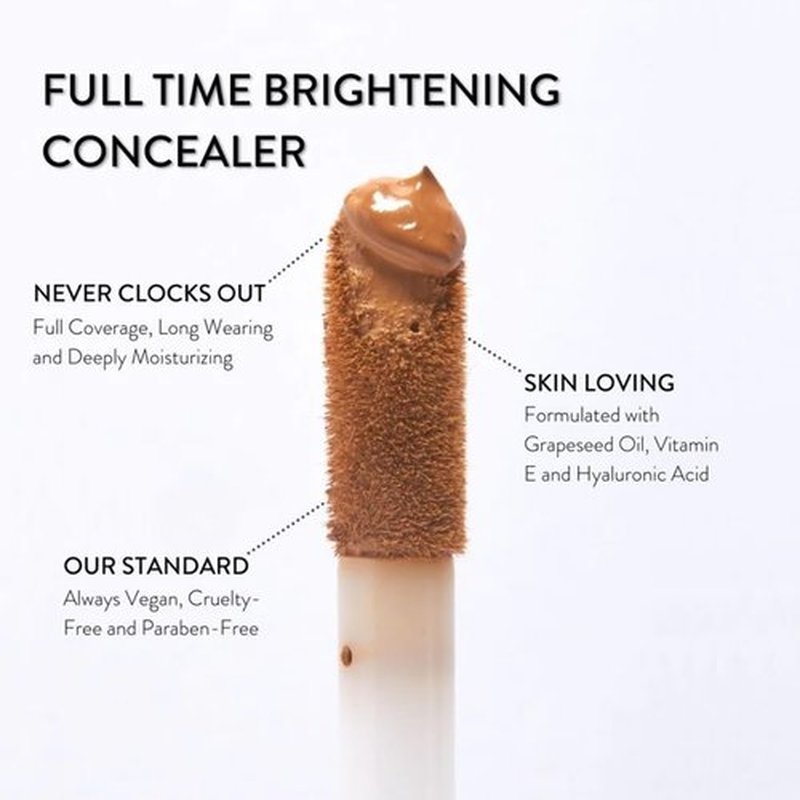 Mented Cosmetics Full-Time Eye Brightening Concealer for Women, Lightweight Full-Coverage Eye Makeup Concealer, Under Eyes Make Up Corrector, Blemishes & Contour, Peak Performance
