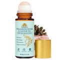 WBHKGA Castor Oil & Frankincense Roll On - Real Red Rose Quartz Eye Roller (Not Plastic) - Pure Cold Pressed Face Serum for Dark Circles, Fine Lines, Wrinkles & Puffiness (50ml (2 Pack - Value Set))