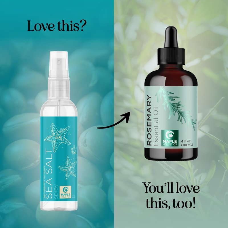 Volumizing Sea Salt Spray by [Brand Name] - Texturizing Beach Waves & Curl Activator with Argan Oil
