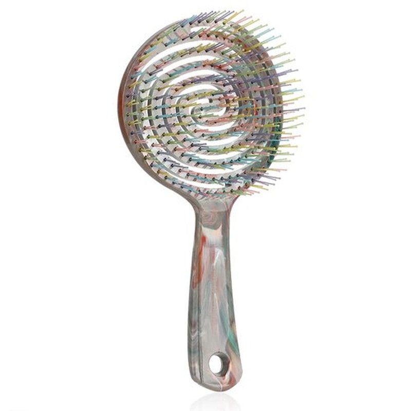 BLUSHMARKS Detangling Wet Hair Brush for Thin or Straight Hair, Vented Detangler Hairbrush with Double-Layered Ultra and Soft-Nylon Bristles for Wet or Dry Hair, Gift for Women Girls Kids