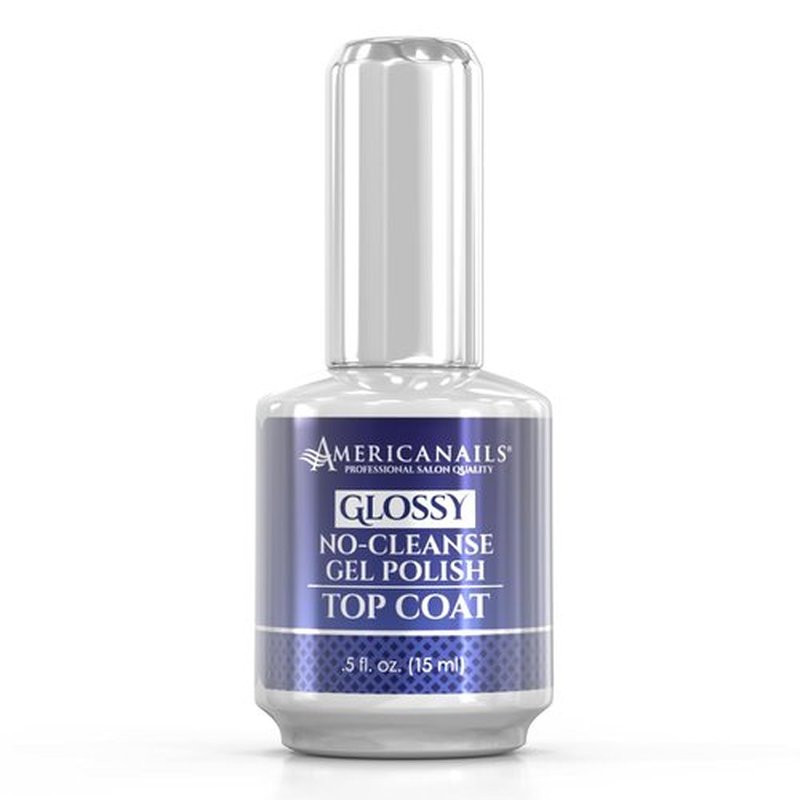 Americanails Gel Polish Top Coat - Long Lasting Dual Cure Formula for Glossy Finish | 0.5 oz