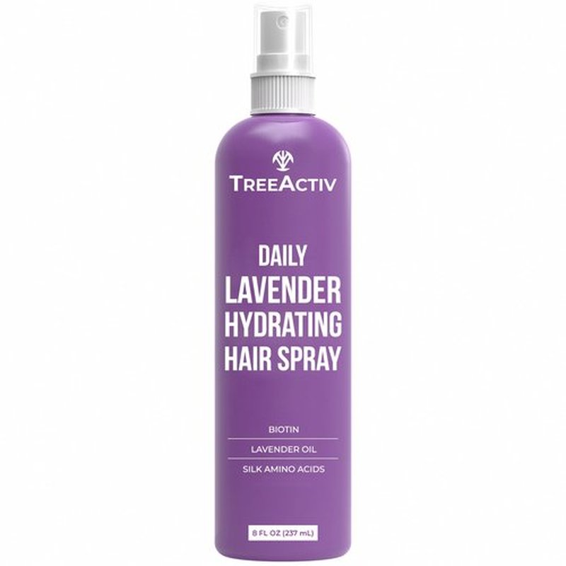 Nourishing Hair Growth Spray for Men and Women Hair Thickening Spray with Biotin Lavender Oil & Silk Amino Acids Lightweight Daily Leave-In Formula for Fuller Softer Hair, 8 fl oz