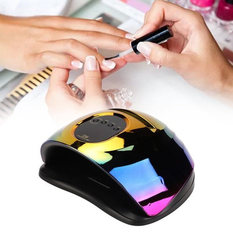 Dioche Nail Gel Dryer 150W LED Light Quick Drying Finger & Toe Nail Art Machine - Professional Gel Drying with 57 Light Chips & Infrared Sensor