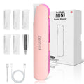 Zenlynk Vibration-Assisted Manual Dermaplane Razor for Women Face, Facial Exfoliator & Peach Fuzz Trimmer with 3 Vibration Modes, LED Light, 5 Replacement Blades & Exfoliating Scrubber, Pink