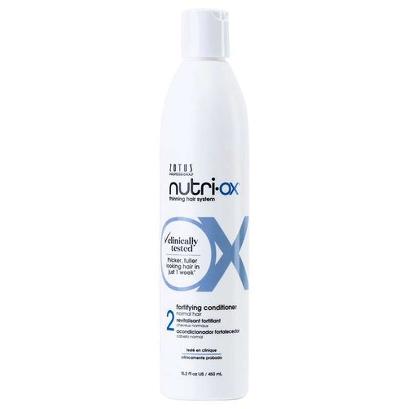 NUTRI-OX Fortifying Conditioner Normal for Thinning Hair | Thicker, Fuller-Looking Hair | Clinically & Dermatologically Tested | Peppermint | Color-Safe | 15.2 Fl Oz