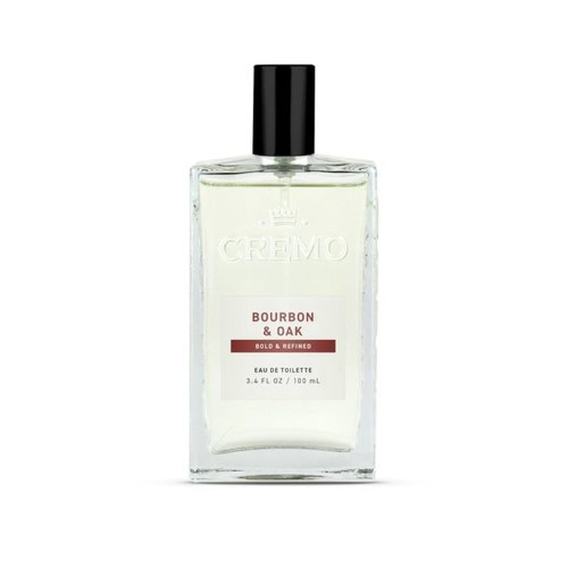 Cremo Cologne For Men - Bourbon & Oak Men's Fragrance Spray, Sophisticated Distiller’s Spice Blend, 3.4 Fl Oz
