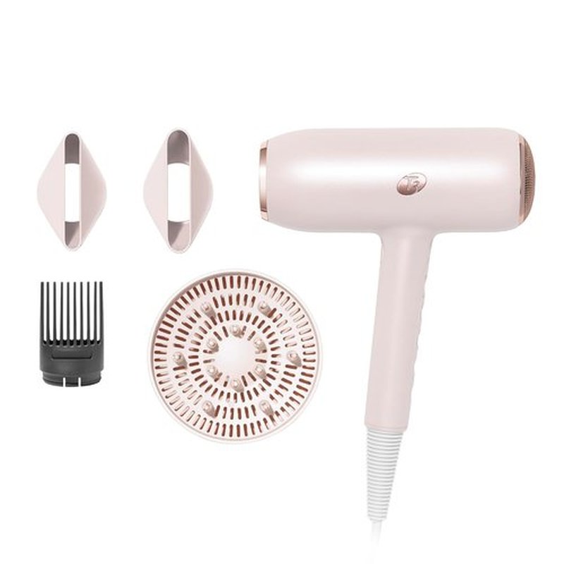 T3 Featherweight StyleMax Hair Dryer - Professional Ionic Technology, Fast Drying, 4 Attachments, Lightweight