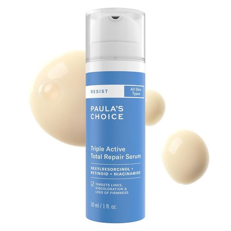 Paula’s Choice RESIST Triple Active Total Repair Serum - 3-in-1 Anti-Aging Formula with Niacinamide & Retinoid, Fragrance-Free, 1 Fl Oz