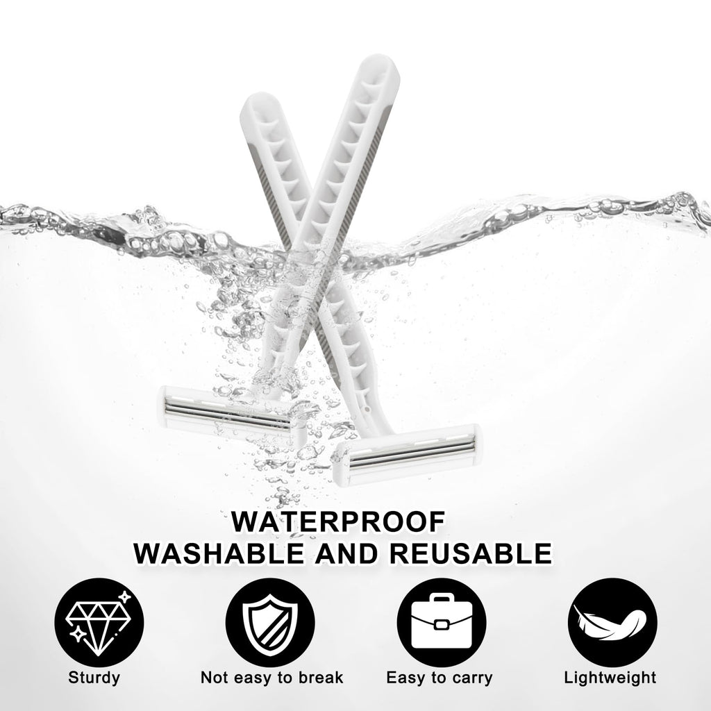 Xuezoioy Disposable Razors Bulk Pack of 30,Gray Travel Bulk Razors Single Use Individually Wrapped 3 Blade Men's Disposable Shaving Razors with Clear Cap for Homeless,Hotel,Charity,Air Bnb,Unisex