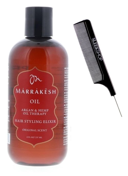 Skiennix Hair Styling Elixir - Marrakesh Oil Therapy with Argan & Hemp Oil - 8 oz XXL Size