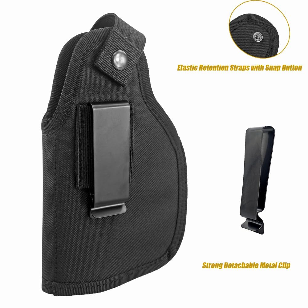 Bursport Concealed Carry Holster Fits Handgun with Optic Light Laser Attachment Universal IWB OWB Ambidextrous Carry
