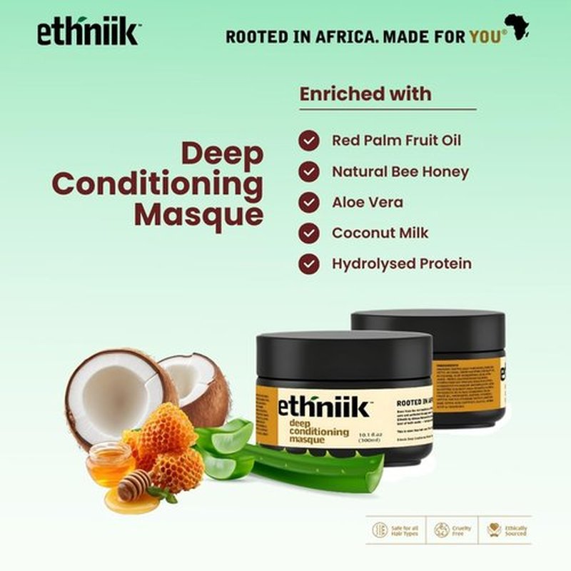 Skiennix Deep Conditioning Masque - Intense Hair Treatment for Dry, Damaged Hair | Revitalizes & Adds Shine | 10.1 fl. oz