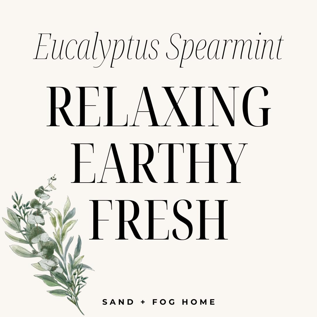 Sand + Fog Eucalyptus Spearmint Reed Diffuser | Made with Essential Oils | Fill Your Home with the Your Favorite Luxurious Fragrance