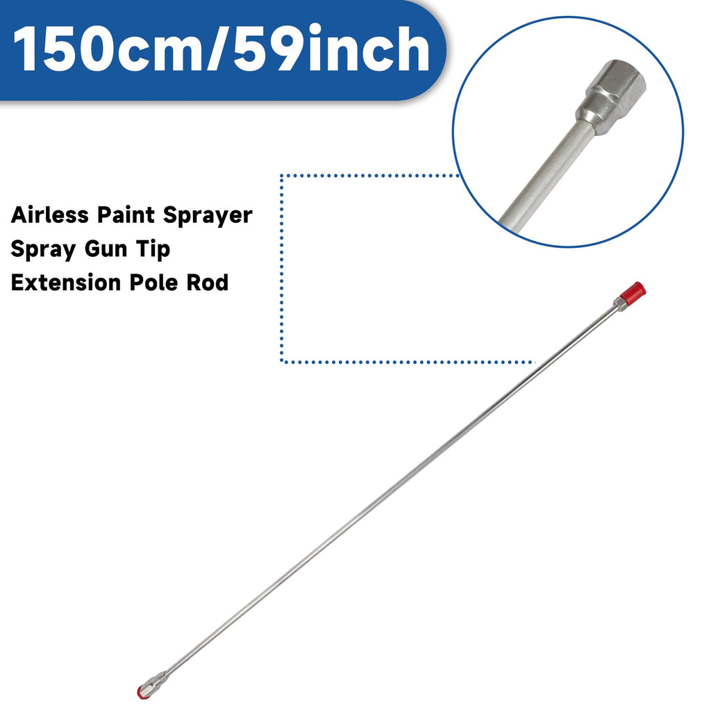 WFLNHB 150cm/59inch Airless Paint Sprayer Spray Gun Tip Extension Pole Rod