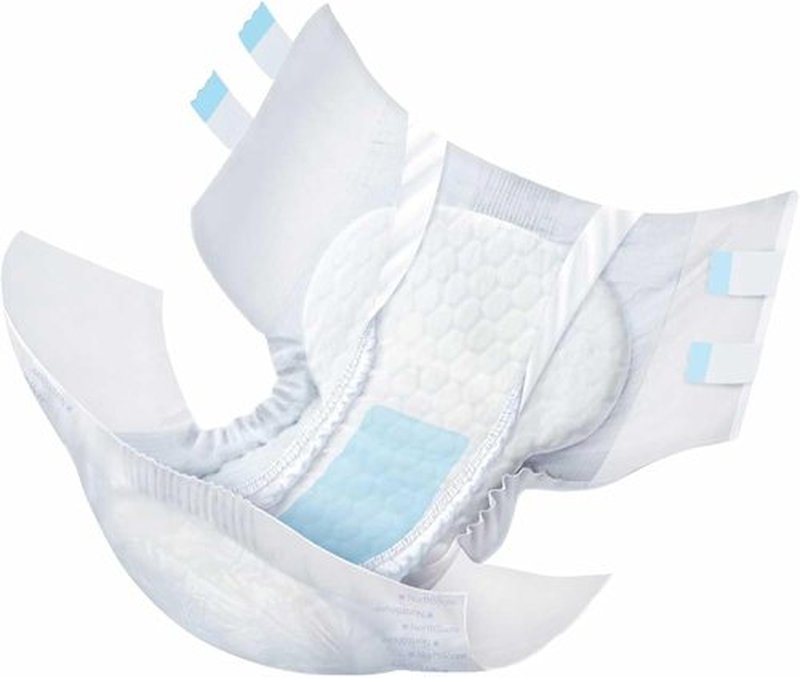 NorthShore MegaMax Adult Diapers - 12-Hour Protection for Heavy Leaks | Medium, 10 Count, White, 32-44 Inches