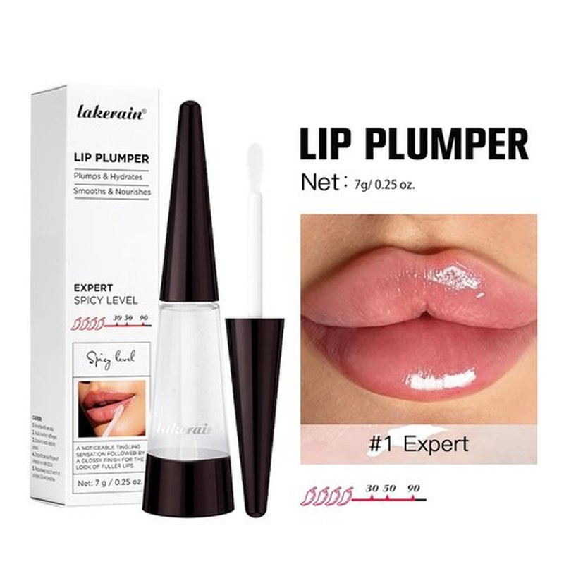 BAISEN DIARY Plumping Lip Oil - Ultra-Hydrating Gloss for Smooth, Juicy Lips | High-Shine Finish