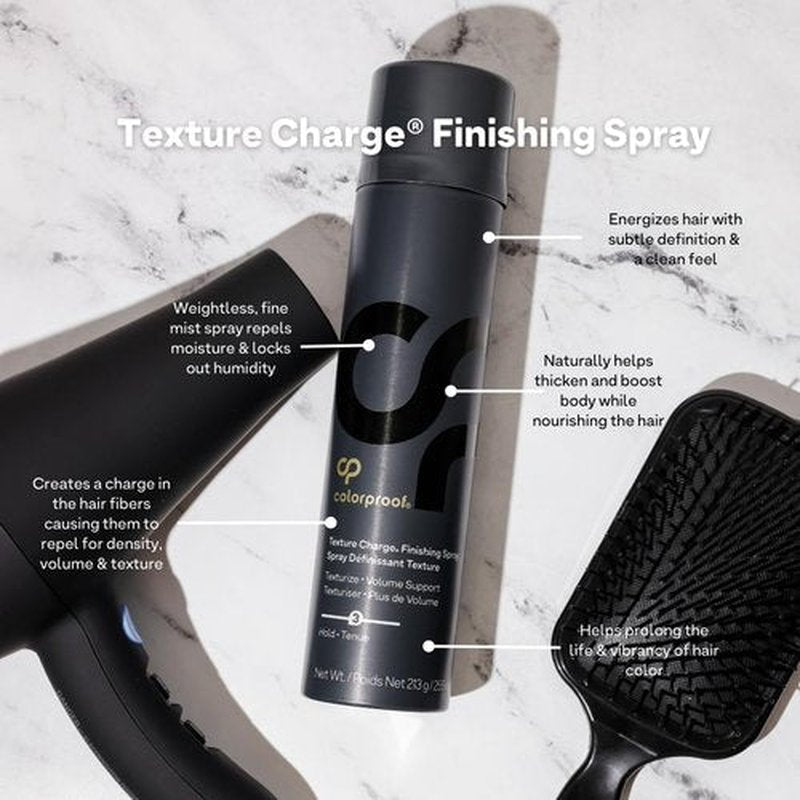 Texture Charge Finishing Spray by Regine Switzerland - 7.5 Oz for All-Day Hold & Volume