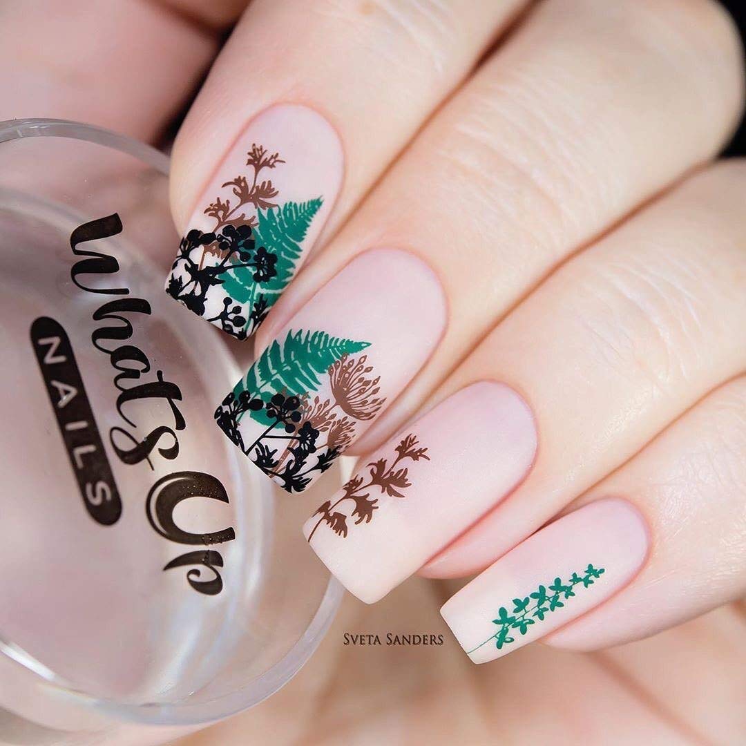 Whats Up Nails - Blossoming Stamping Plates 2 Pack (B037, B044) for Nail Art Design