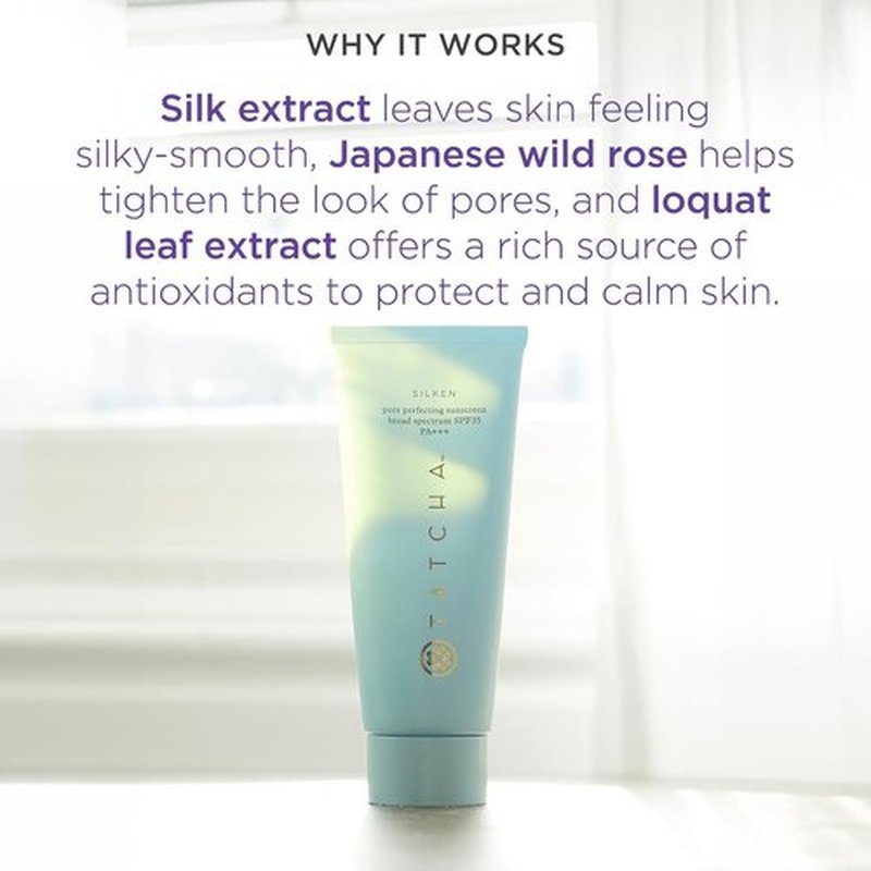 Tatcha Silken Pore Perfecting Sunscreen SPF 35 - Lightweight Matte Finish with UVA/UVB Protection | 60 ml