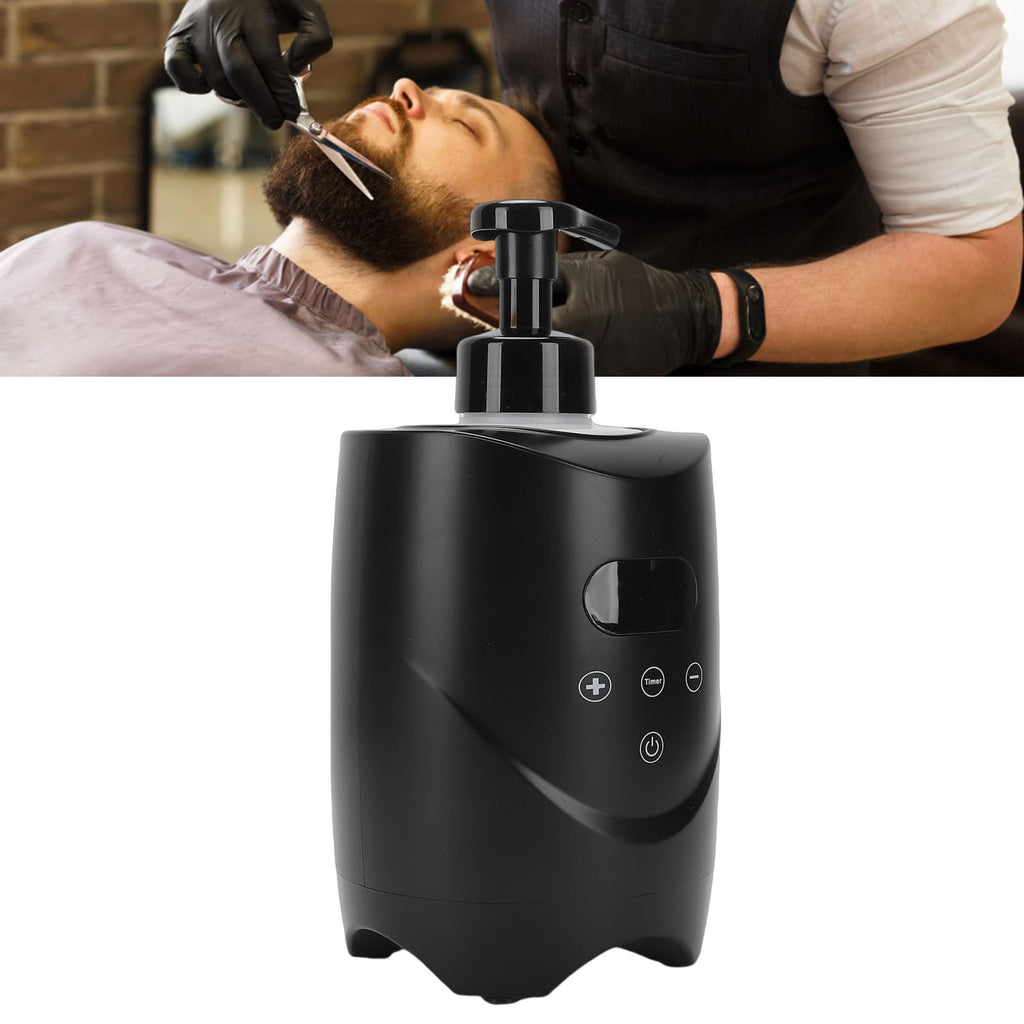 Hamwesh Hot Lather Machine, 500ml Large Capacity Lather Maker For Men Face Shaving, 86-167F Dual Temperature Display Electric Shaving Cream Warmer Machine for Home Salon Barbershop (US Plug 110V)