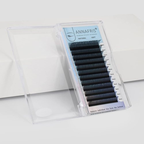 ANNAFRIS 4D YY Shape Eyelash Extension Makeup Mesh Net Cross 0.07 D Curl 8-15mm Mix 2D Y Shape Premade Fans Lash Extension Hand Woven Natural Soft Light Mink False Lashes (0.07 D, 8-15mm Mix)