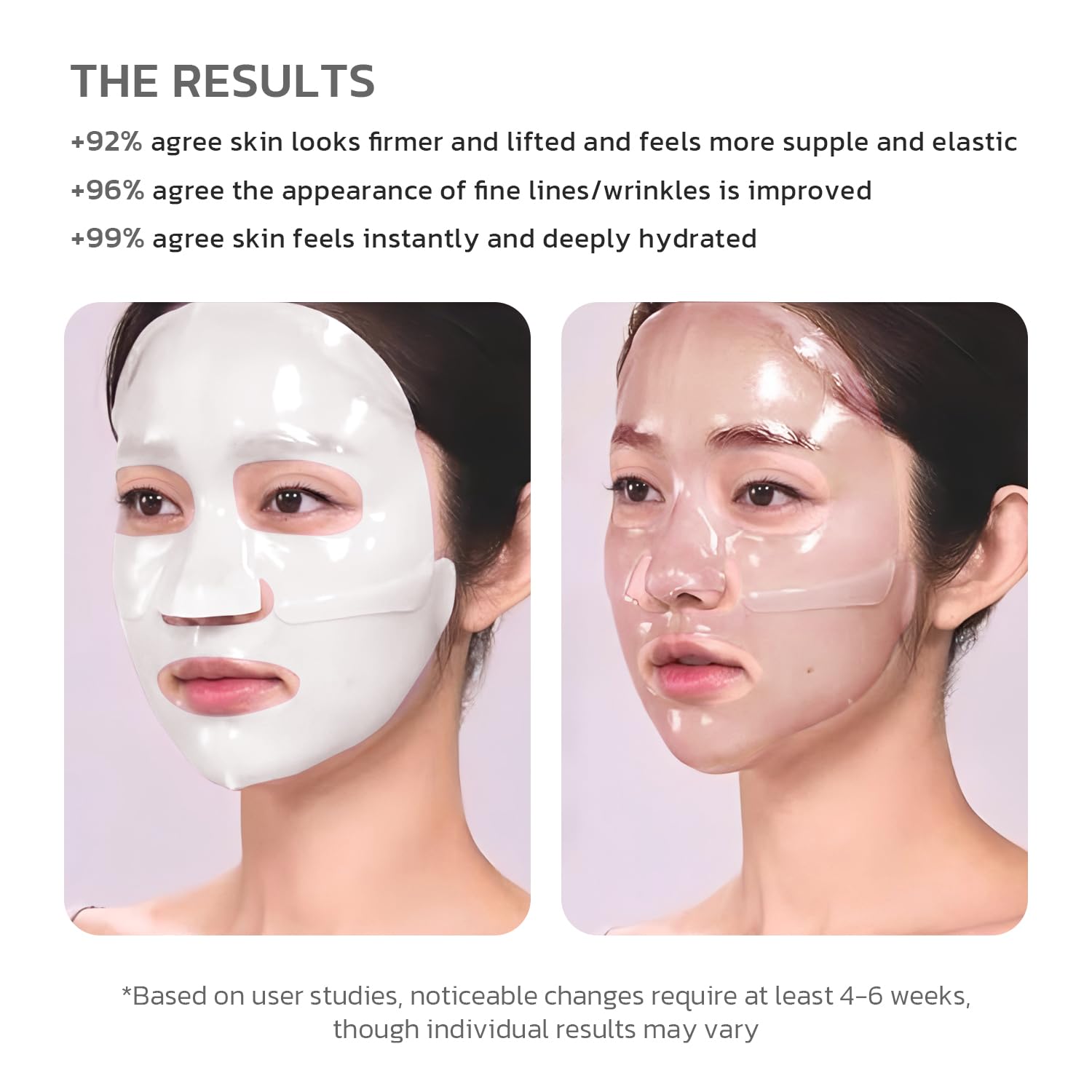 GNJOY Collagen Face Mask Deep Anti Wrinkle Lifting Hydrating Overnight Masks 38g x 4ea, Tightening, Moisturizing, Pore Minimizing, Skin Care Mask