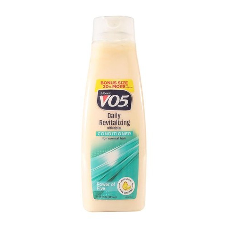 Alberto VO5 Daily Revitalizing Conditioner - Moisturizing Formula with Biotin & 5 Essential Oils - 15 oz