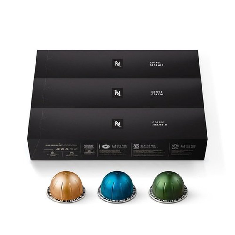Nespresso Capsules Vertuo - Variety Pack of Medium & Dark Roast Coffee Pods | 30 Count, 7.8 oz Brews