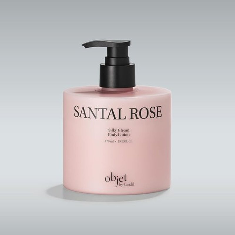 Objet Silky Gleam Body Lotion - Deep Hydration with Niacinamide & Vitamin C&E - Santal Rose, 450ml