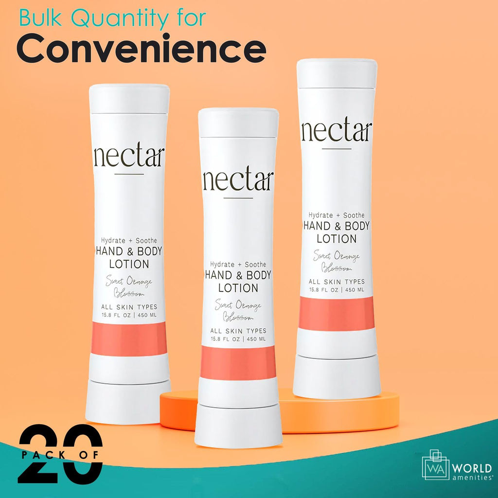 World Amenities Nectar Squeeze Cartridge Hand and Body Lotion - Moisturizing Lotion in a Squeeze Bottle