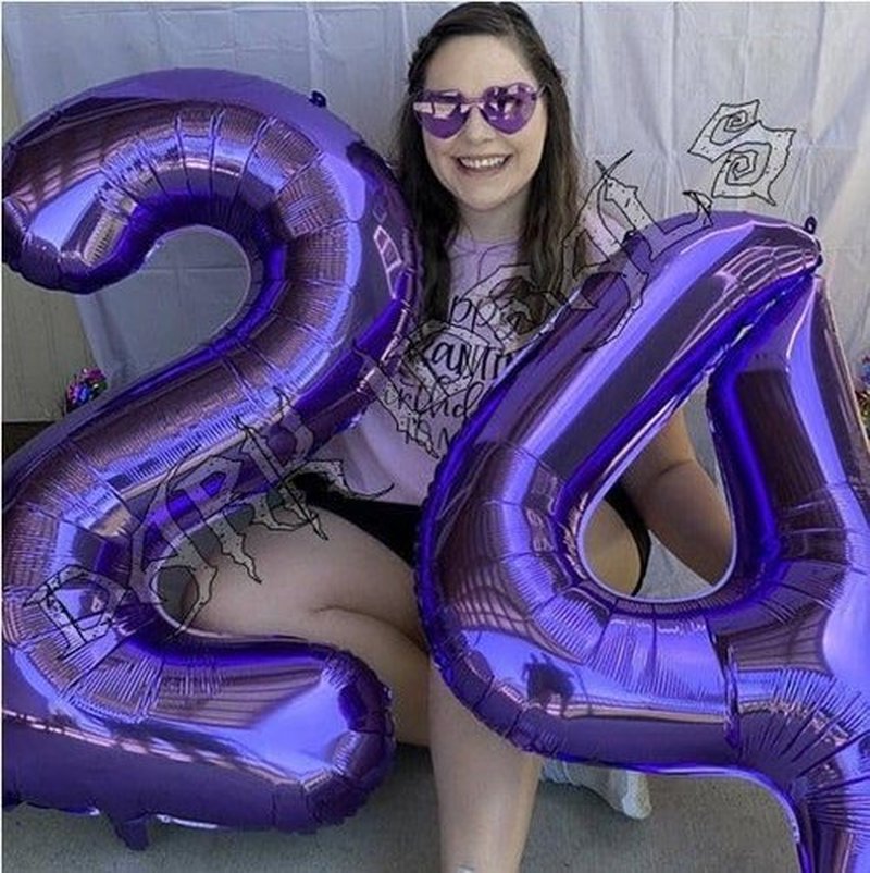 Purple Number 40 Balloon - 40 Inch Birthday Decoration for 40th Party | Perfect for Girls & Boys