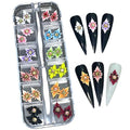 HaFloNa- Enhance Your Artistic Projects with 15 Unique 3D Acrylic Flowers Handmade - Short & Medium Size Set 24 | Exquisite Floral Accents for Crafts and Designs (Poinettia Ver 2)